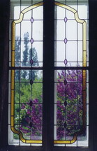 ólomberakásos díszműüveg ablak